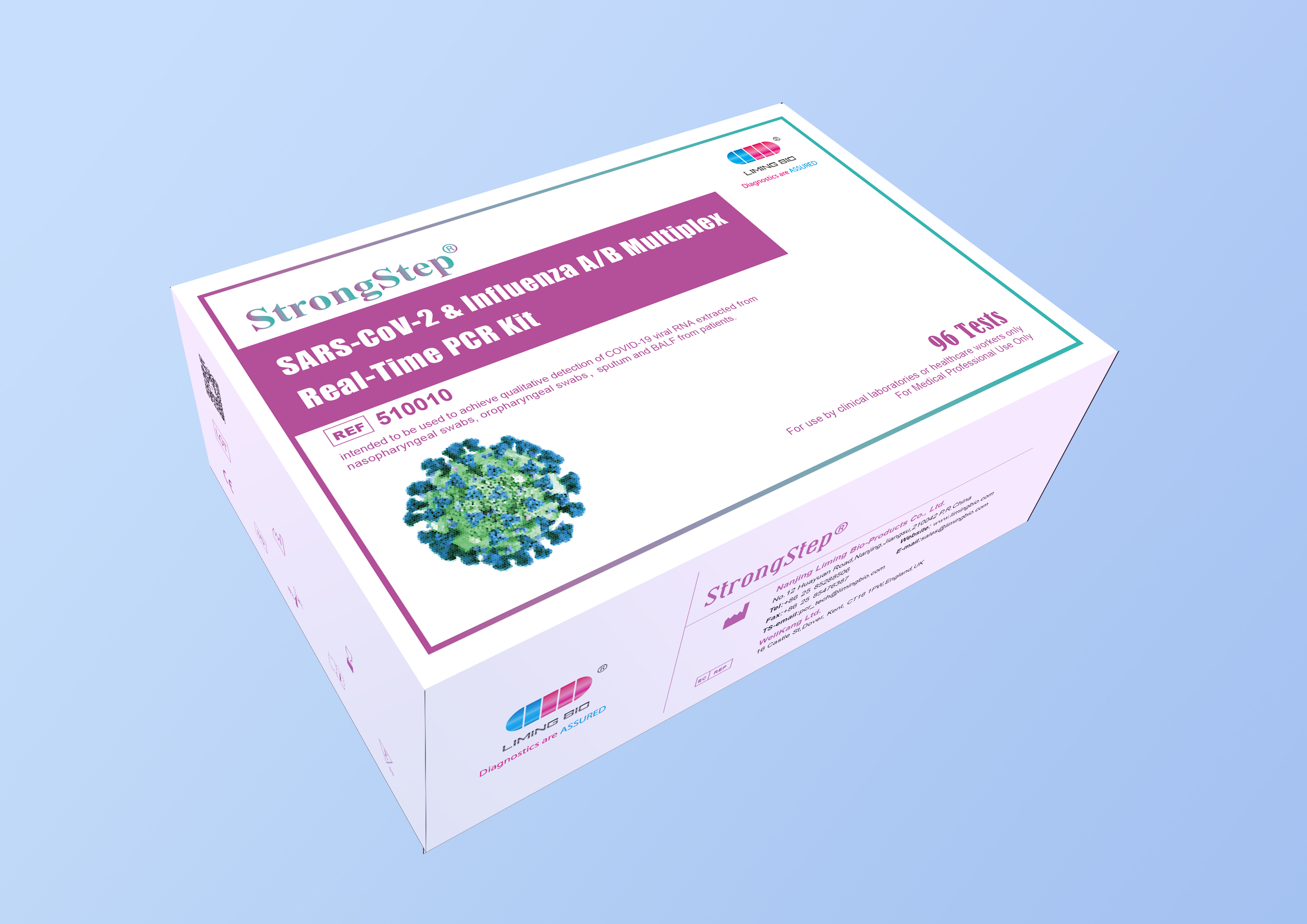 Proflu China SARS-CoV-2 & Influenza A/B Multiplex Real-Time PCR Kit ...
