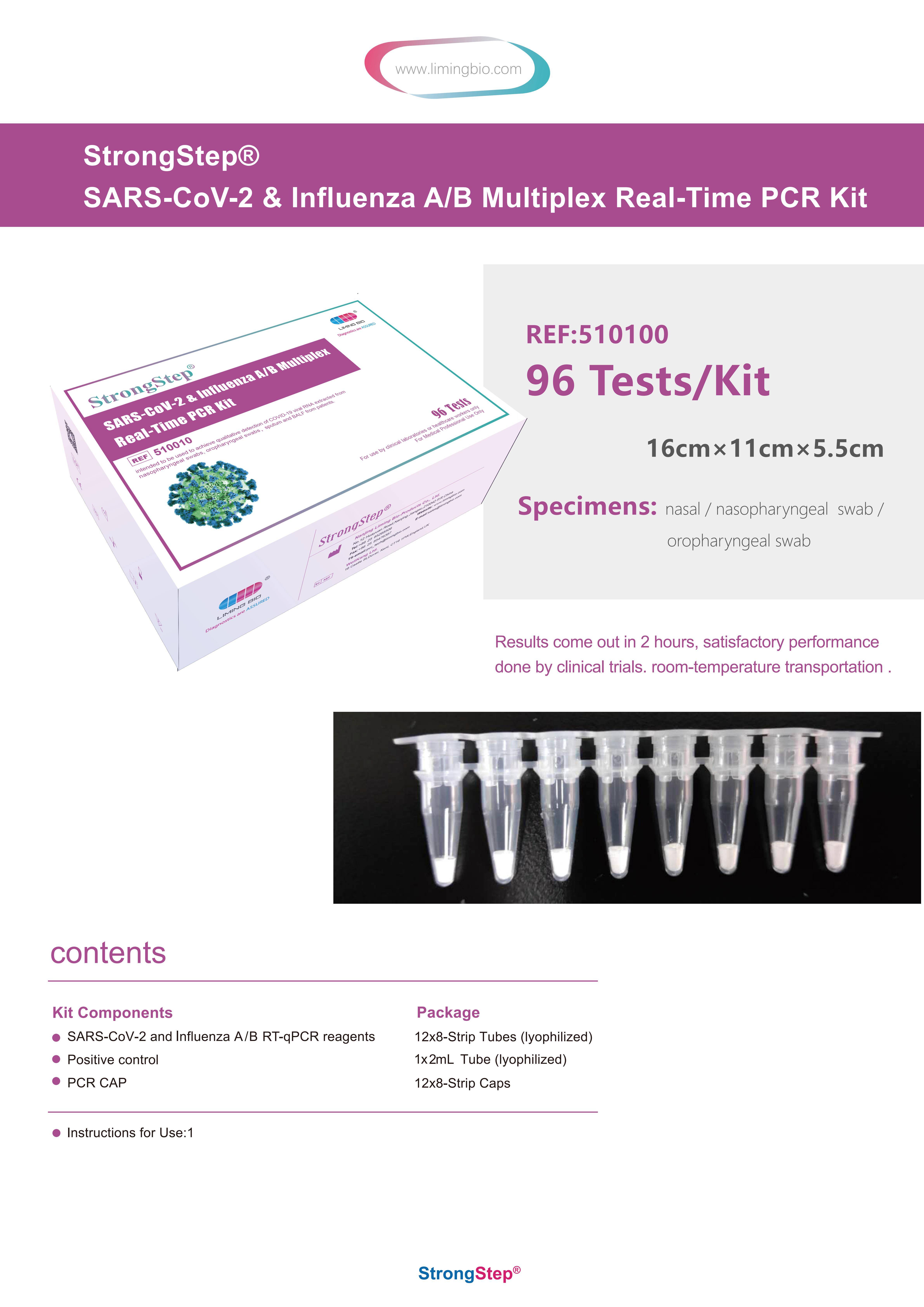 SARS-CoV-2 & Influenza A/B Multiplex Real-Time PCR Kit